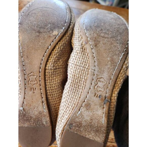 Tory Burch Caroline2 Burlap Logo Ballerina Flat, Nima sz 7 - Picture 2 of 6